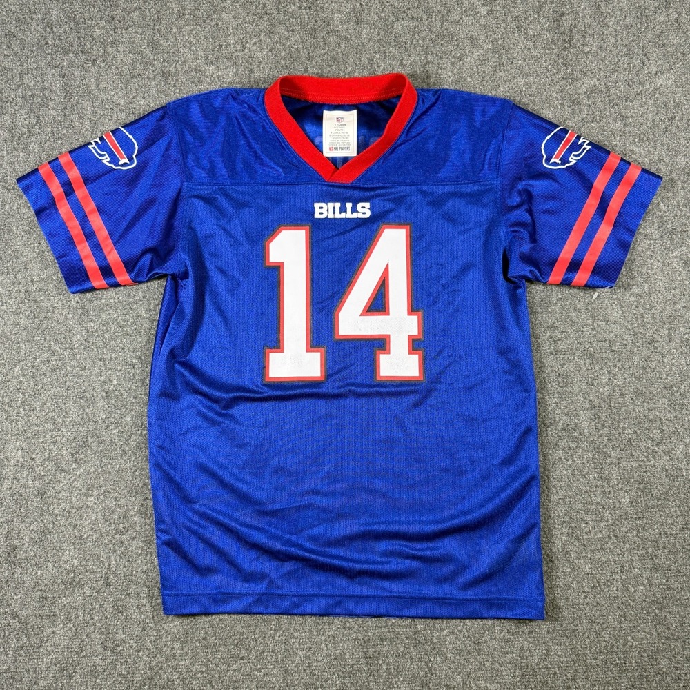 NFL Team Apparel Youth Buffalo Bills Stefon Diggs #14 Blue Jersey Youth XL 16/18
